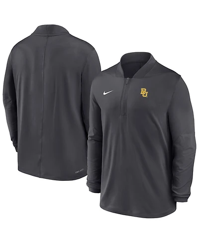 Nike Men's Anthracite Baylor Bears Dri-fit Half-Zip Pullover Sweatshirt