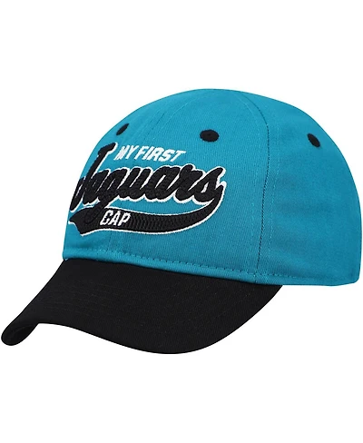 Outerstuff Baby Boys and Girls Teal/Black Jacksonville Jaguars My First Tail Sweep Slouch Flex Hat