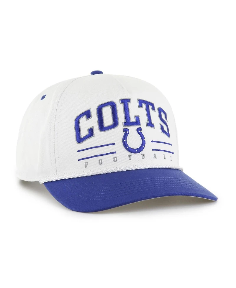 '47 Brand Men's White/Royal Indianapolis Colts Roscoe Two-Toned Hitch Adjustable Hat