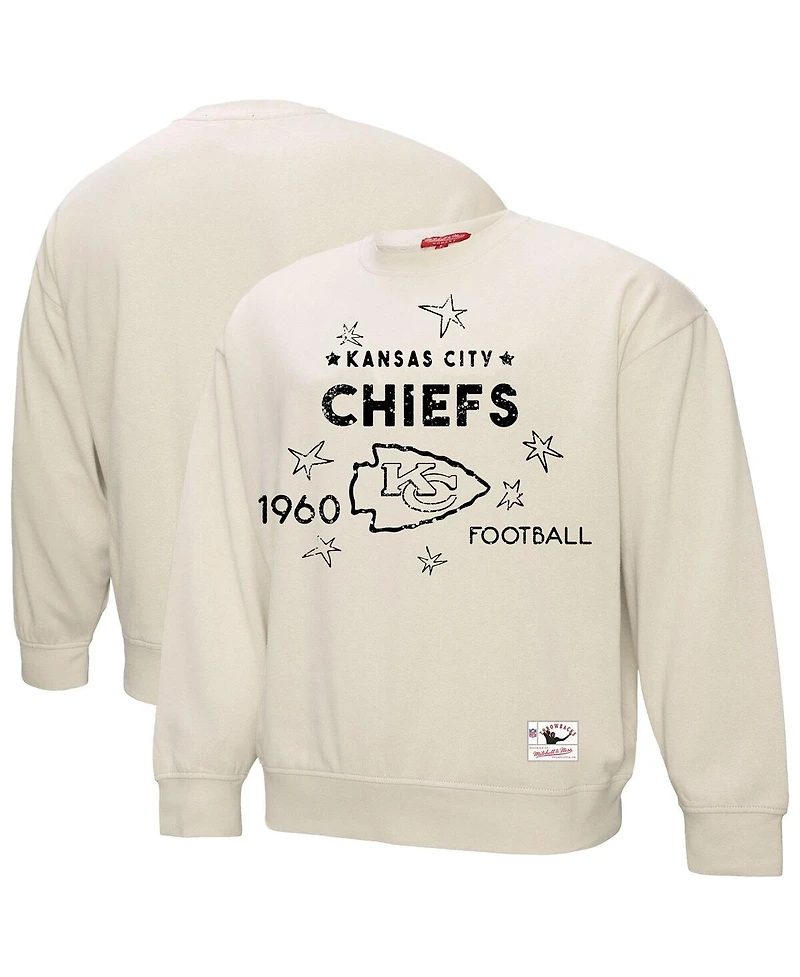 Fanatics Women's Cream Kansas City Chiefs Plus Shooting Star Pullover Sweatshirt