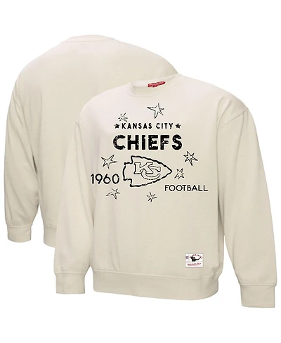 Fanatics Women's Cream Kansas City Chiefs Plus Shooting Star Pullover Sweatshirt
