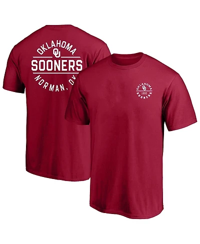 Fanatics Men's Crimson Oklahoma Sooners Big Tall Fast Break 2 Hit T-Shirt