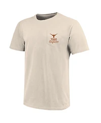 Image One Men's Cream Texas Longhorns Big Tall Mascot Overlay Essential Pocket T-Shirt