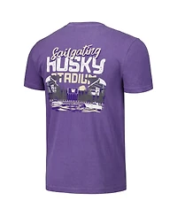 Image One Men's and Women's Purple Washington Huskies Hyper Local Lakeside Stadium T-Shirt