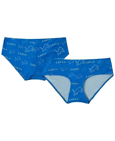 Concepts Sport Women's Blue Detroit Lions Mosaic Allover Print Knit Panty
