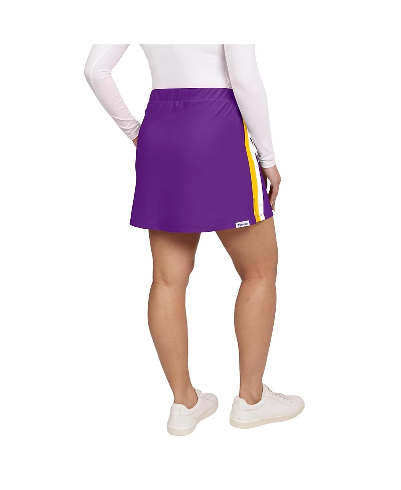 Wear by Erin Andrews Women's Purple Minnesota Vikings Stripe Skort