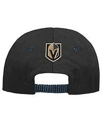 Outerstuff Baby Boys and Girls Black Vegas Golden Knights My First Tail Sweep Slouch Flex Hat