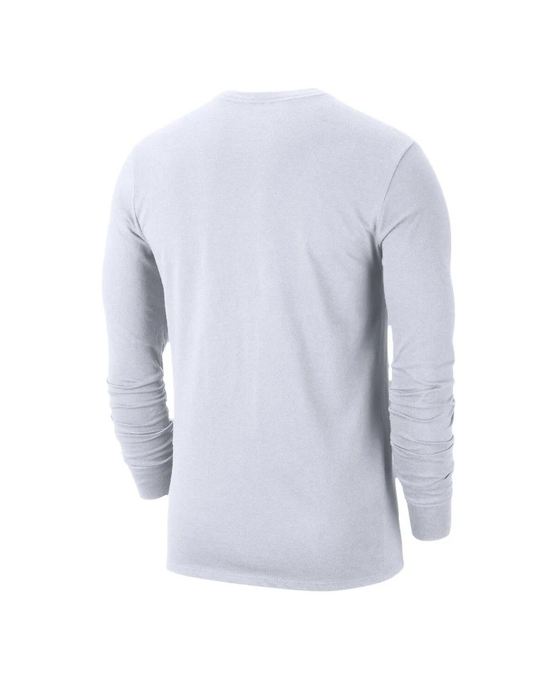 Nike Men's White LA28 Summer Olympics Team Issue Velocity Dri-fit Long Sleeve T-Shirt