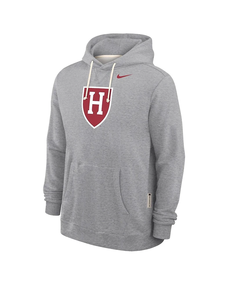 Nike Men's Gray Harvard Crimson 2025 Sideline Dri-fit Hoodie