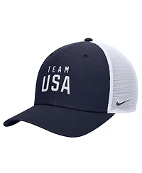 Nike Men's Navy Team Usa Rise Pinch Panel Trucker Adjustable Hat