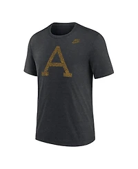 Nike Men's Heather Charcoal Army Black Knights West Point Classic Collection Tri-Blend T-Shirt