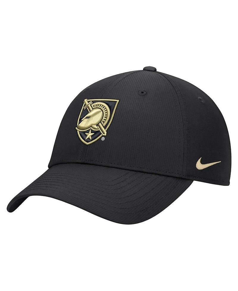 Nike Men's Black Army Black Knights 2024 Sideline Club Adjustable Hat