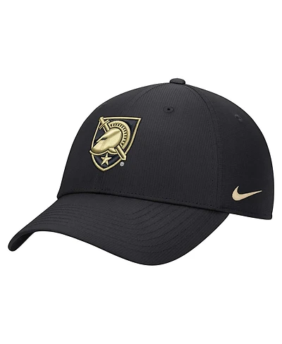 Nike Men's Black Army Black Knights 2024 Sideline Club Adjustable Hat