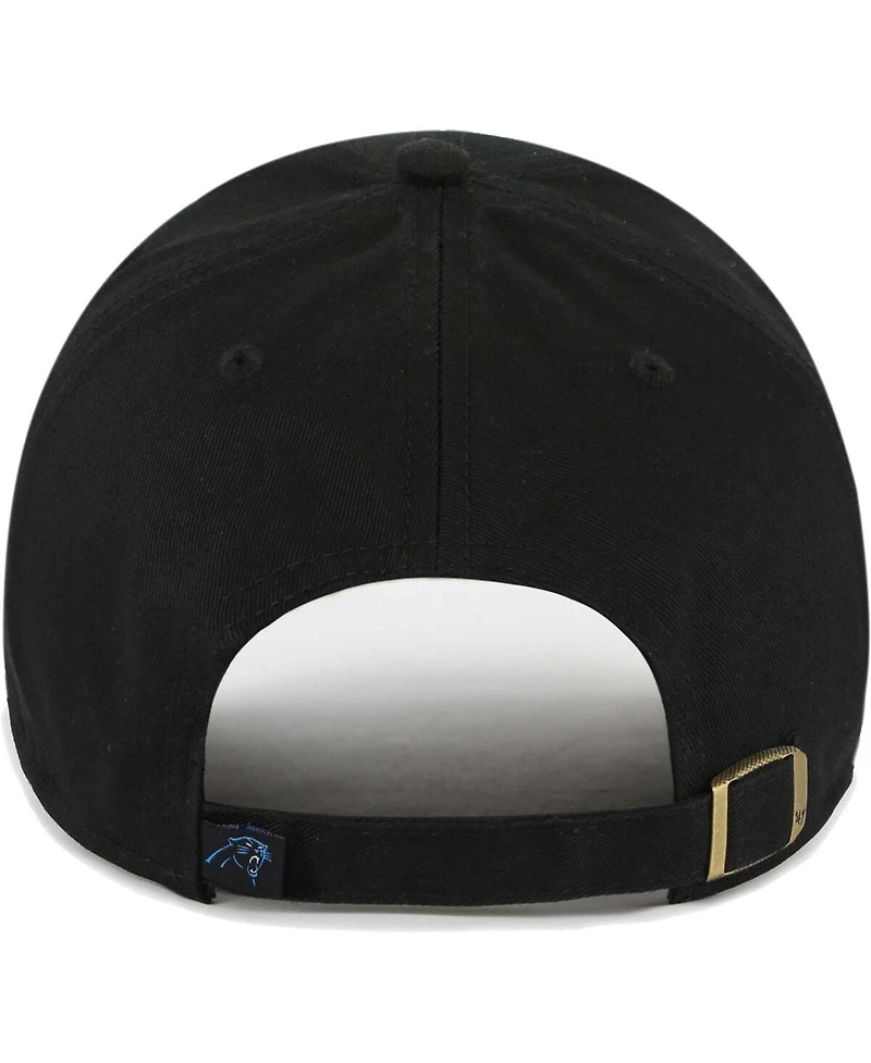 '47 Brand Women's Black Carolina Panthers Sidney Clean Up Adjustable Hat