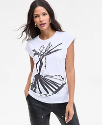 I.n.c. International Concepts Women's 40th-Year Collaboration T-Shirt, Macy's Exclusive