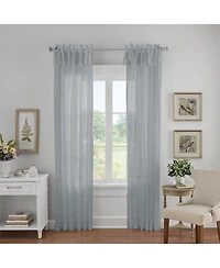 Elrene Home Fashions Jolie Semi Sheer Tab Top Window Curtain