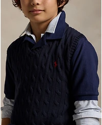 Polo Ralph Lauren Big Boys Cable- Knit Sweater Vest