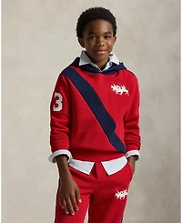 Polo Ralph Lauren Big Boys Triple Pony Fleece Hoodie