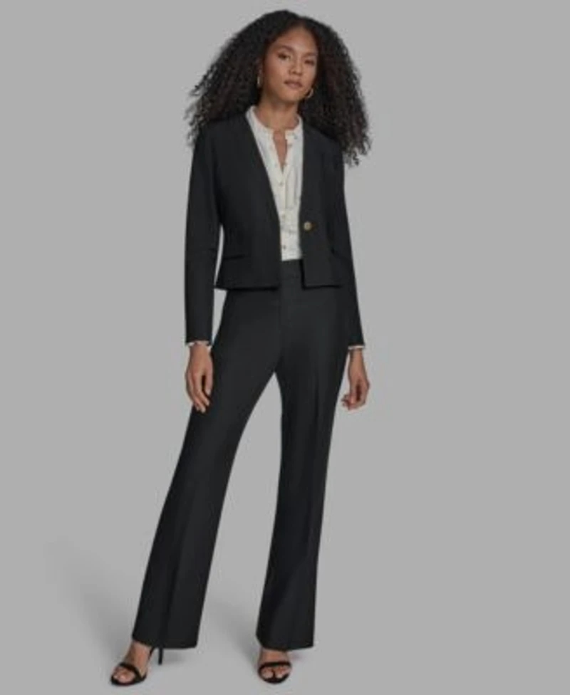 Bcbg Suits Open Front Jacket Straight Leg Pants