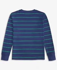 Epic Threads Boys 5-20 Striped Thermal Crewneck T-Shirt, Macy's Exclusive