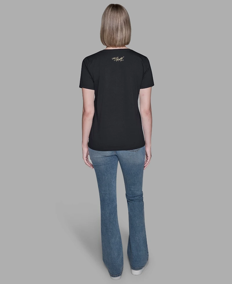 Karl Lagerfeld Paris Women's Eiffel Tower T-shirt