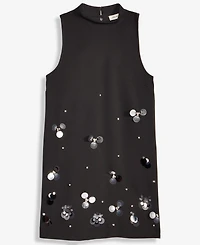 On 34th Women's Paillette Embellished Mock Neck Shift Dress, Macy's Exclusive
