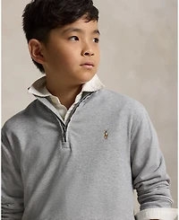 Polo Ralph Lauren Big Boys Cotton Interlock Quarter-Zip Pullover