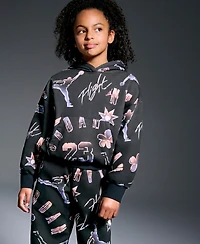 Jordan Big Girls 23 Throwback Graphic Logo Fleece Pants