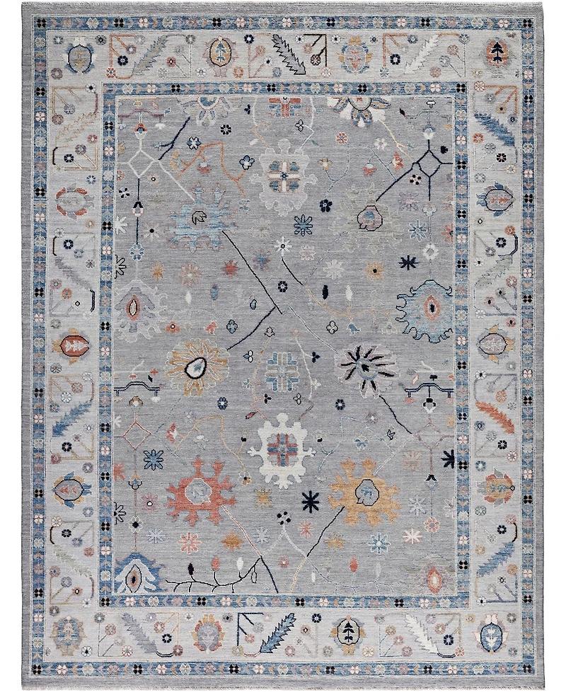 Adorn Hand Woven Rugs Colorful Oushak M0103-35 9'x11'10" Area Rug