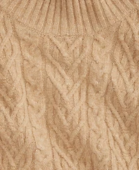 On 34th Women's Mock-Neck Cable-Knit Pullover Sweater, Created for Macy's
