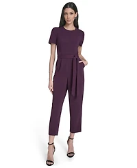 Calvin Klein Petite Short Sleeves Jumpsuit