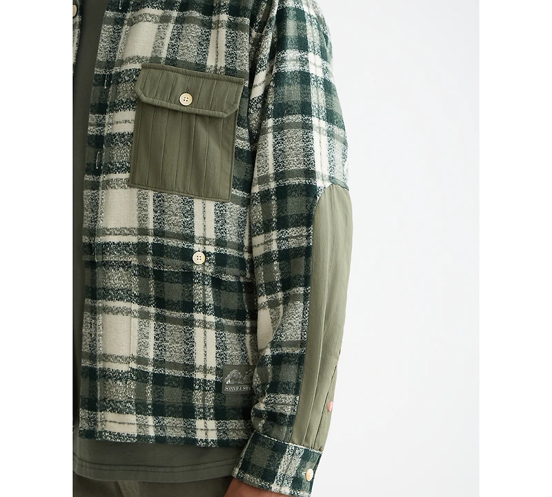 Scotch & Soda Men's Relaxed Fit Patchwork Shirt