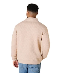 Hope & Henry Men's Quilted Half Zip Pullover