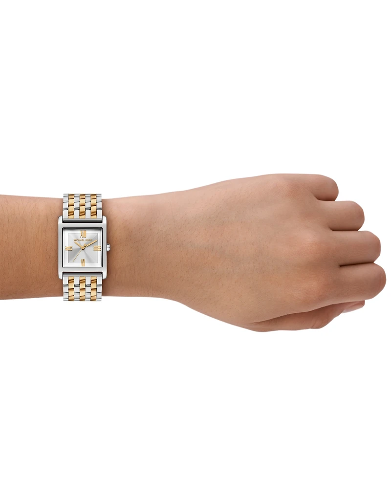 Michael Kors Women's Georgie Three-Hand Two-Tone Stainless Steel Watch, 27mm