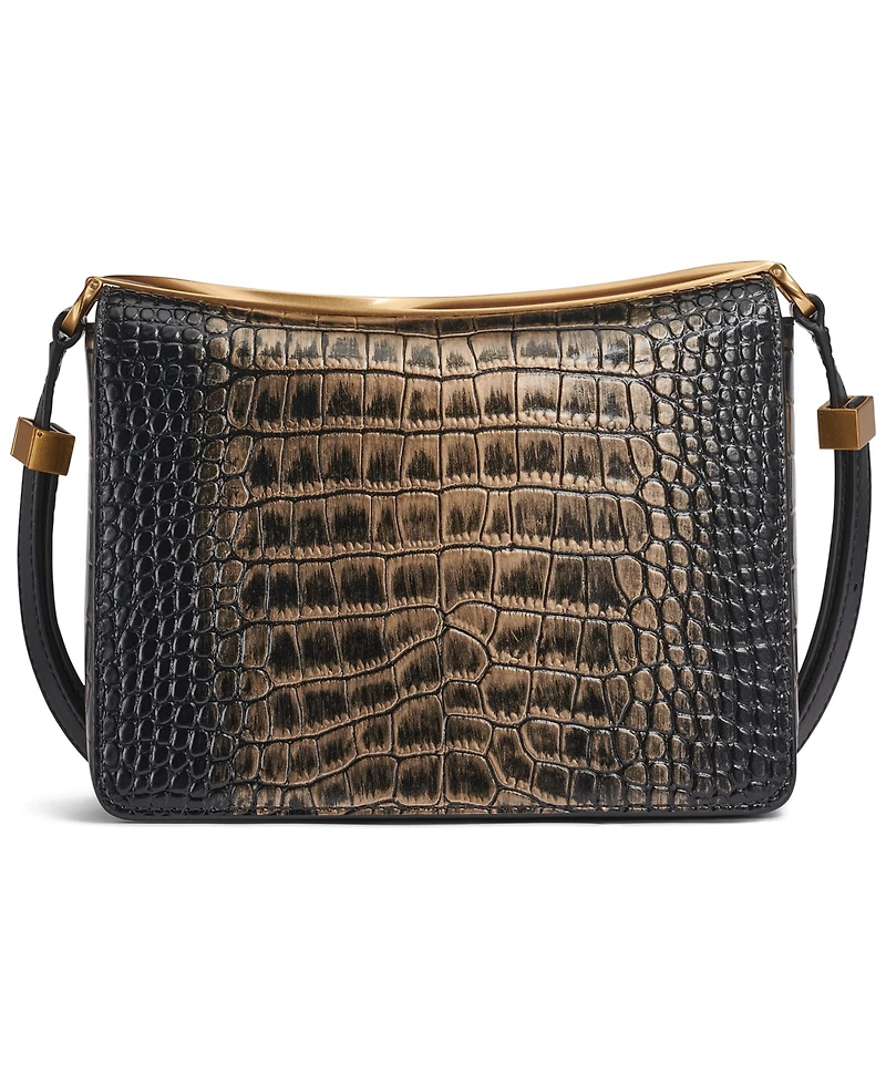 Donna Karan New York Jericho Metallic Croc Convertible Shoulder Bag
