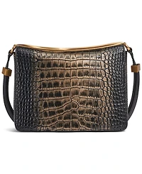 Donna Karan New York Jericho Metallic Croc Convertible Shoulder Bag
