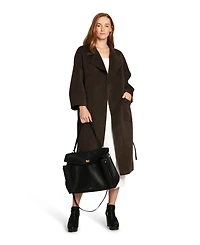 Belle & Bloom Women's Big Girl Belted Wool Blend Coat