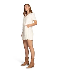 Belle & Bloom Solana Boho Fringe Mini Shift Dress