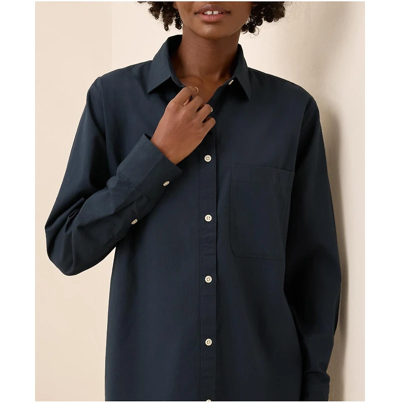 Pact Women's Organic Cotton All Day Poplin Classic Shirt