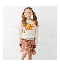Sweet Wink Little and Big Girls Fall Babe Fun Patch Sweatshirt