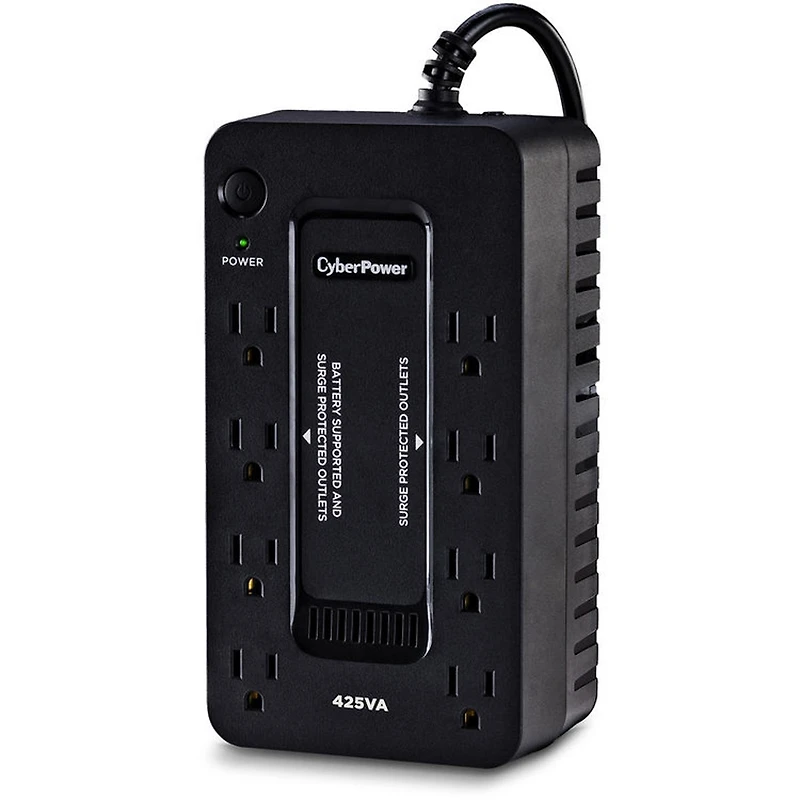 CyberPower ST425 8-Outlet Compact Standby Ups, 425 Va / 260W Power