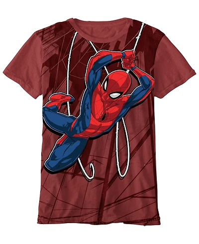 Spider-Man Big Boys Spider Swing Short Sleeve T-Shirt