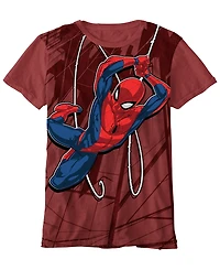 Spider-Man Big Boys Spider Swing Short Sleeve T-Shirt