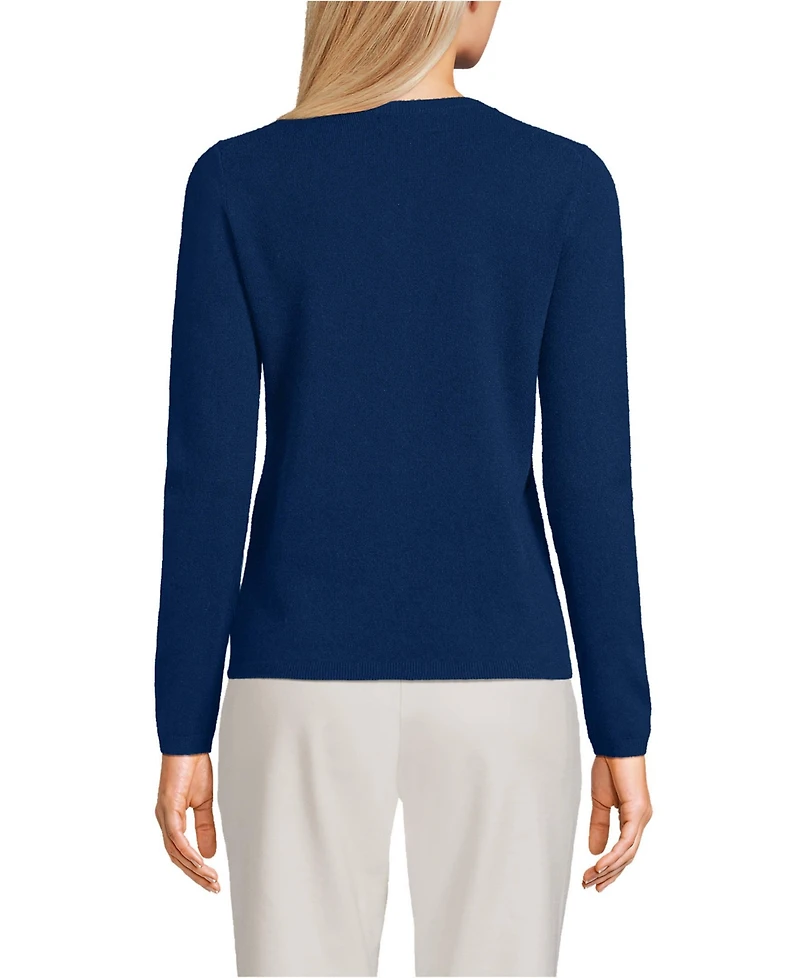 Lands' End Women's Tall Classic Cashmere Cardigan Sweater