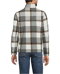 Lands' End Men's Anyweather Fleece Print Quarter Zip Pullover