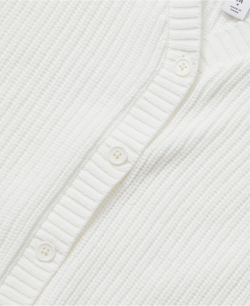 Lands' End Girls Button Front Knit Cardigan