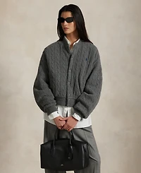 Polo Ralph Lauren Women's Cable Bomber Jacket