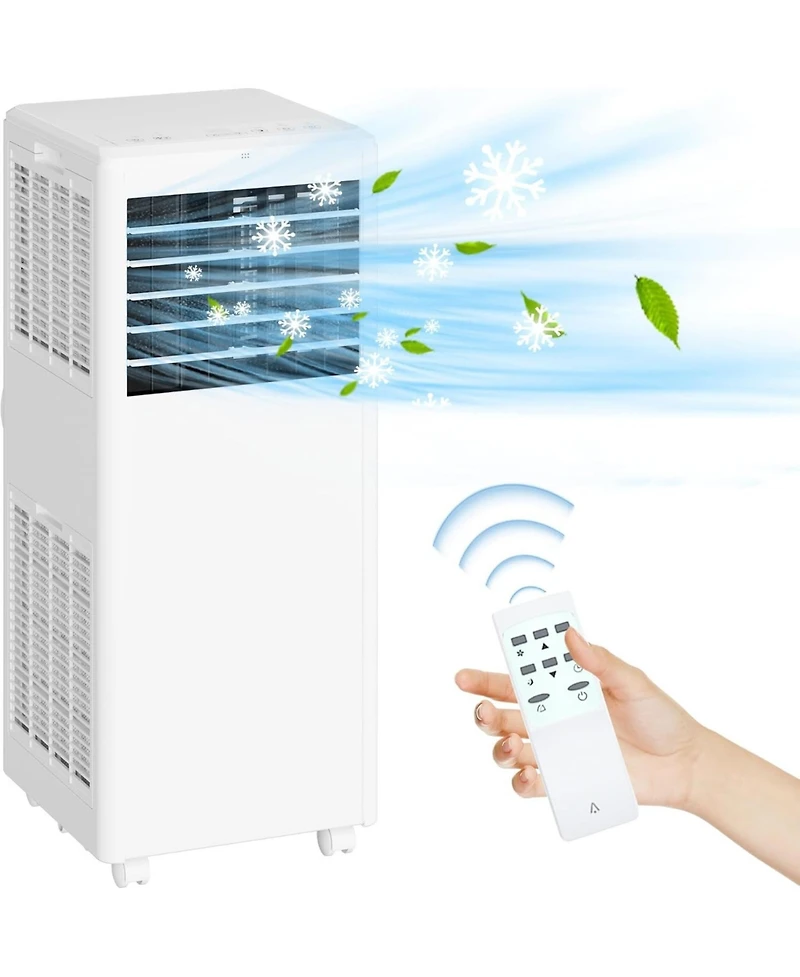 Gaomon 8,000 Btu Portable Air Conditioner - Freestanding, Low Noise, Remote Control, 24H Timer, Ideal for Bedroom, Dorms & Indoor Rooms