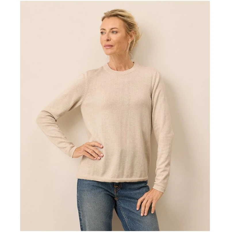Pact Organic Cotton Classic Fine Knit Crew Sweater