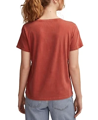 Lucky Brand Women's Good Spirits Classic Crewneck Top